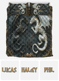 Love Dragons - Personalized Dragon Quilt Set