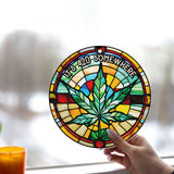 It's 420 somewhere - Personalized Weed Window Hanging Suncatcher Ornament