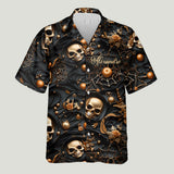 White Skull - Personalized Skull Hawaiian Shirt