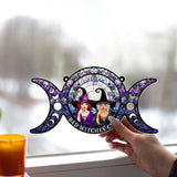 We Are Not Sugar & Spice - Personalized Witch Window Hanging Suncatcher Ornament