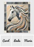 Just A Girl Who Loves Horses - Personalized Horse Blanket