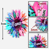 Grandma Mom Sunflower - Personalized Grandma Keychain