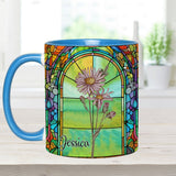 Be Your Own Kind Of Beautiful Birth Month Flower - Personalized Accent Mug