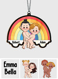 Love Is Love - Personalized LGBT Support 2 Layered Window Hanging Suncatcher