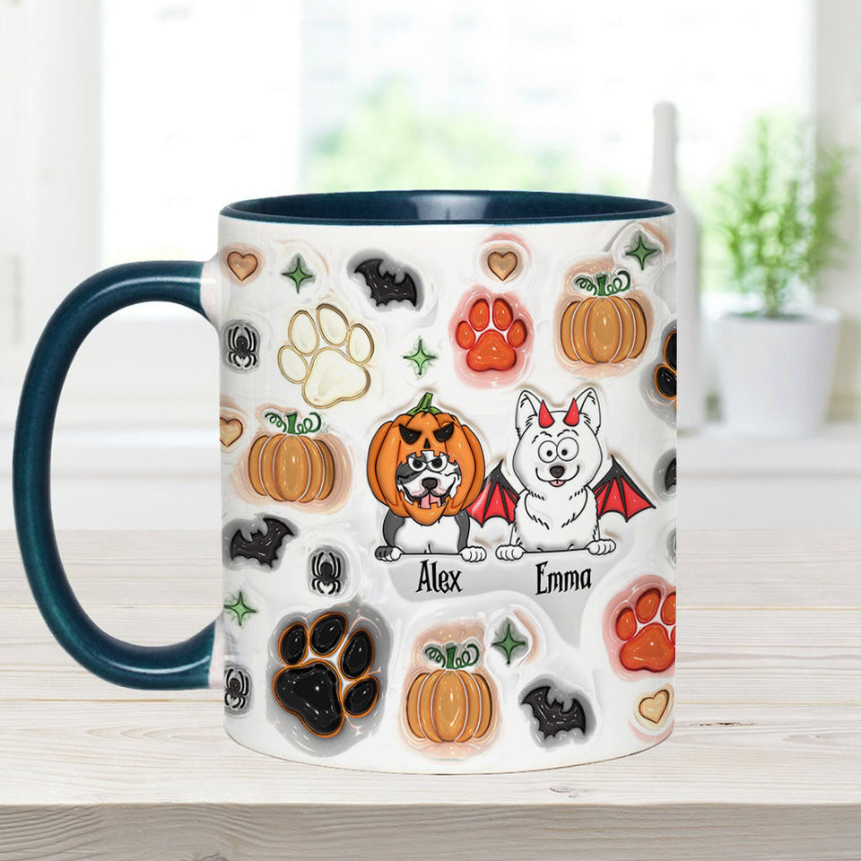 Spooky Dog Mama - Personalized Dog Accent Mug