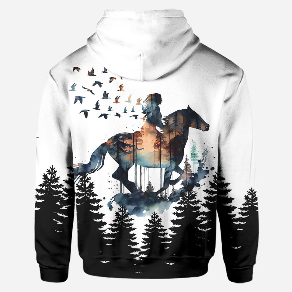 Horse Girl - Personalized Horse Hoodie and Leggings