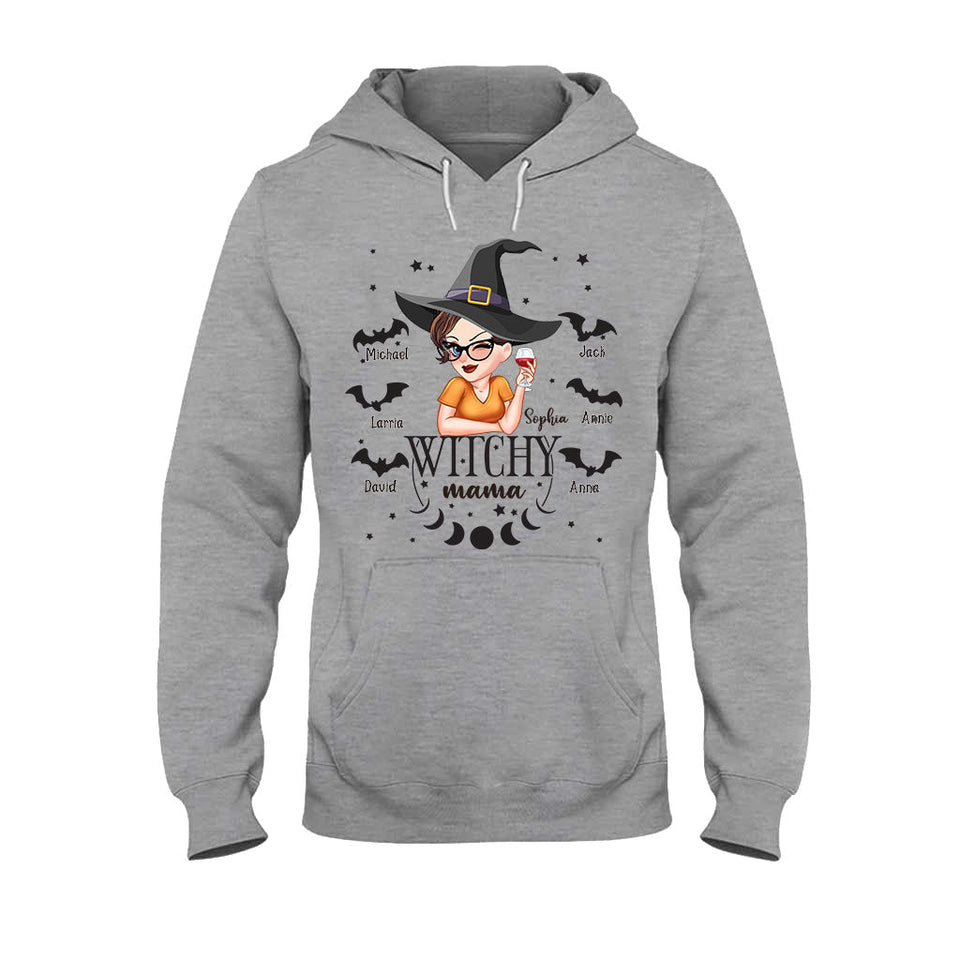 Witchy Mama Grandma - Personalized Witch T-shirt And Hoodie