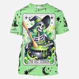 The Shit Stirrer - Personalized Witch All Over Shirt