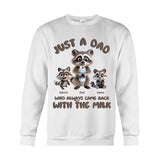 Just A Dad Who Always Came Back With The Milk - Personalized Father T-shirt And Hoodie