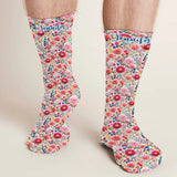 If You Can Read This This Nurse Is Off Duty Floral - Personalized Nurse Socks