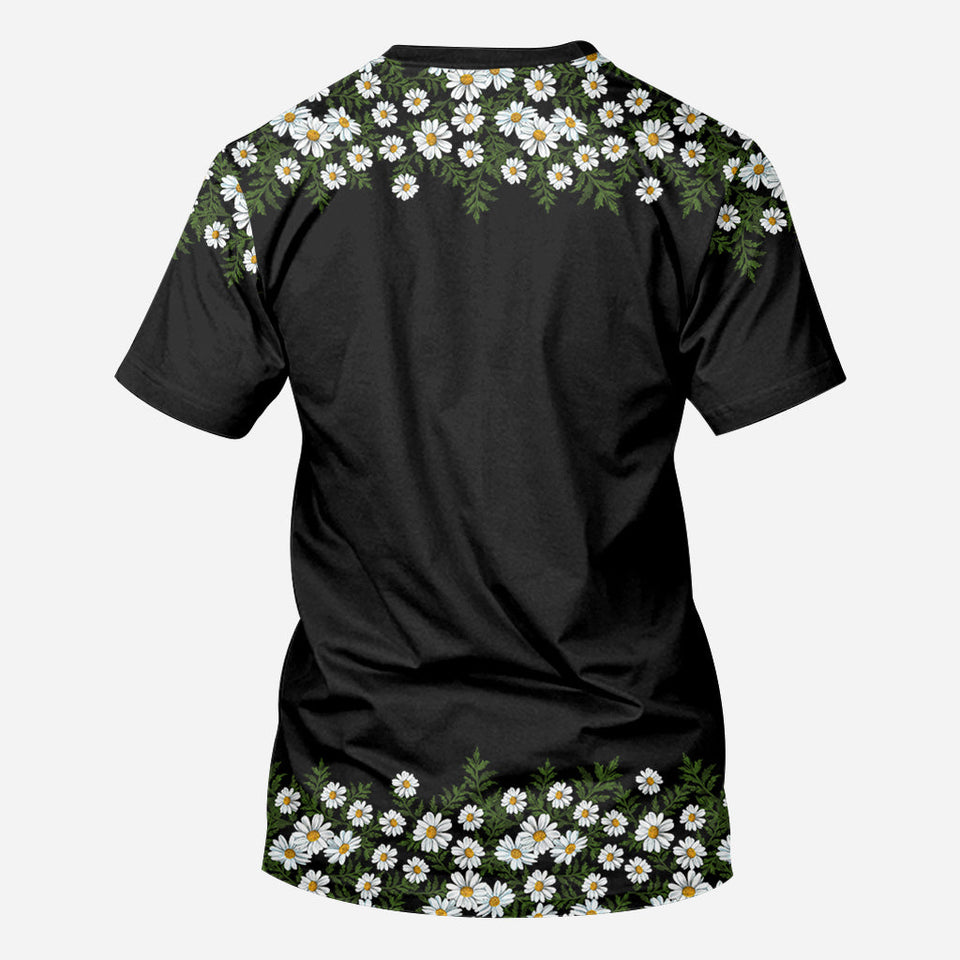 First Mom Now Grandma Bear Daisy - Personalized Grandma All Over Shirt