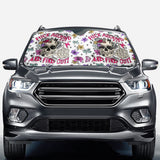 Fuck Around And Find Out - Personalized Skull Car Sunshade