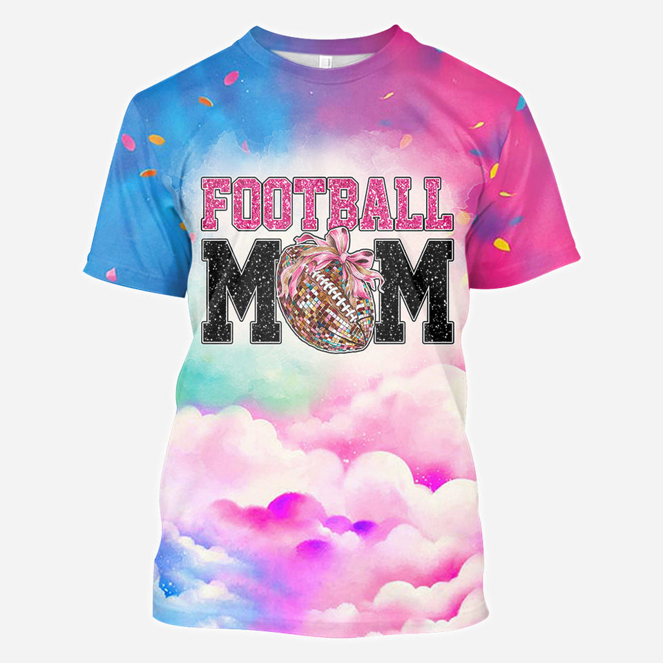 Football Mom - Personalized Football All Over Shirt