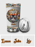 Stained Glass Beauty - Personalized Butterfly Tumbler