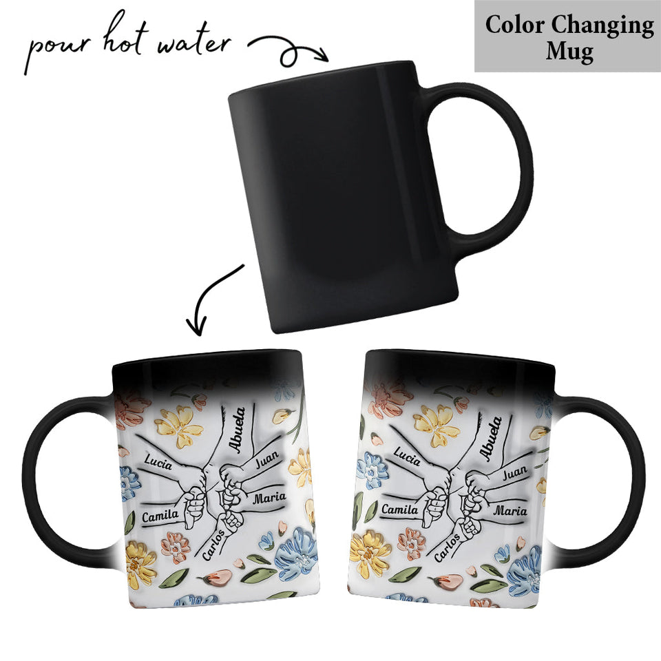 Abuela Floral - Personalized Grandma Mug