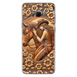 A Girl And Her Horse - Personalized Horse Phone Case