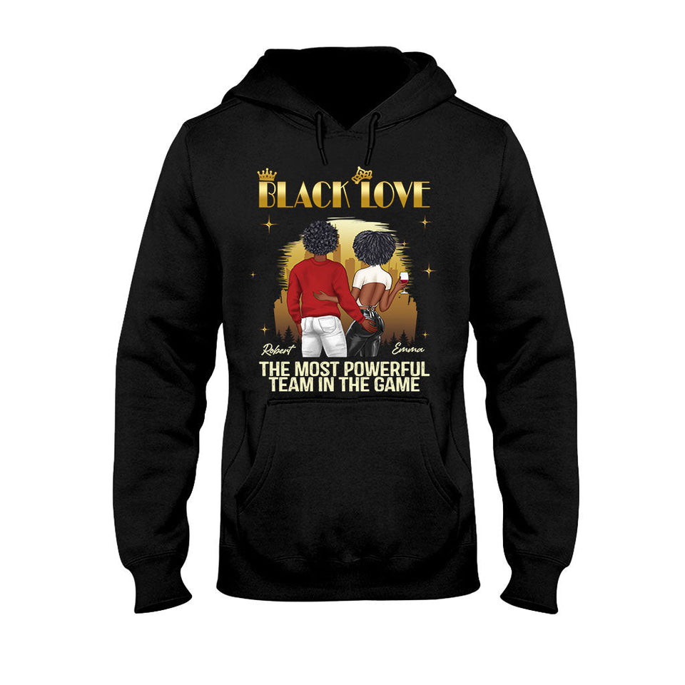 Black Love - Personalized Couple T-shirt And Hoodie