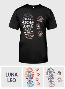 Happy Father's Day To The Best Dog/Cat Dad - Personalized Father T-shirt And Hoodie