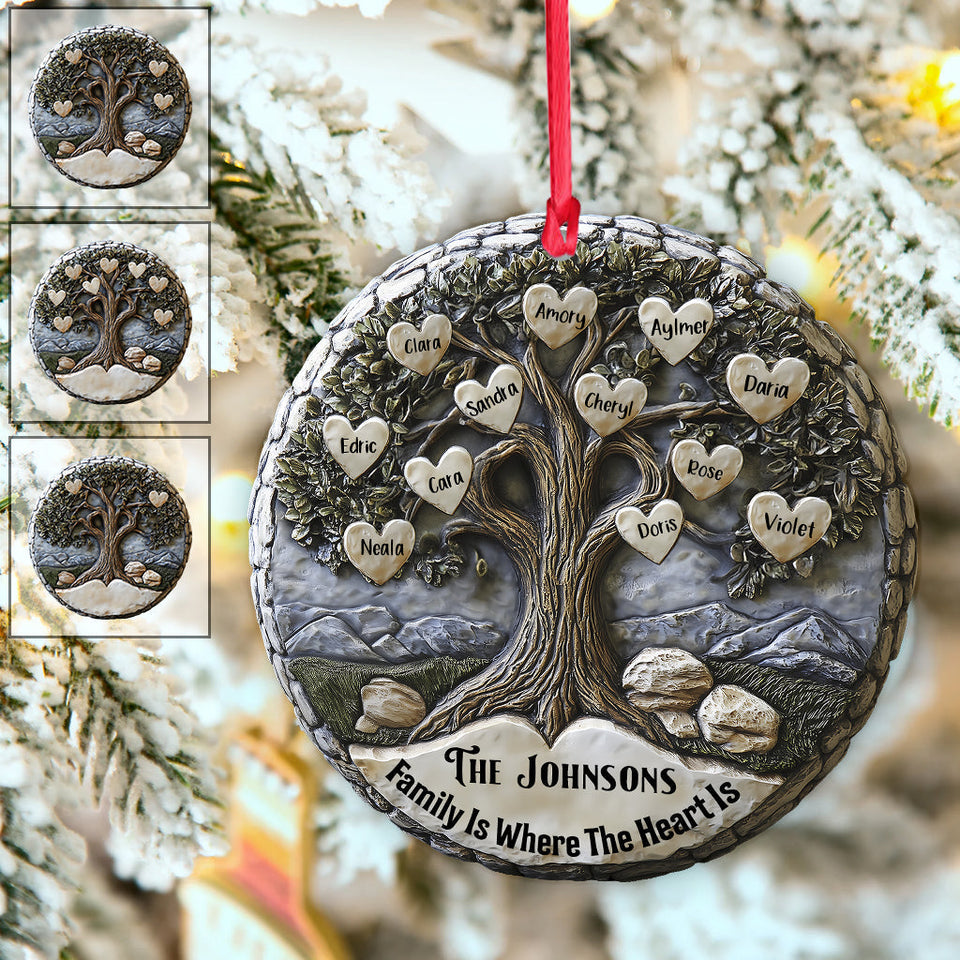 Merry Christmas - Personalized Family Ornament