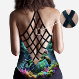Love Turtles - Personalized Turtle Cross Tank Top