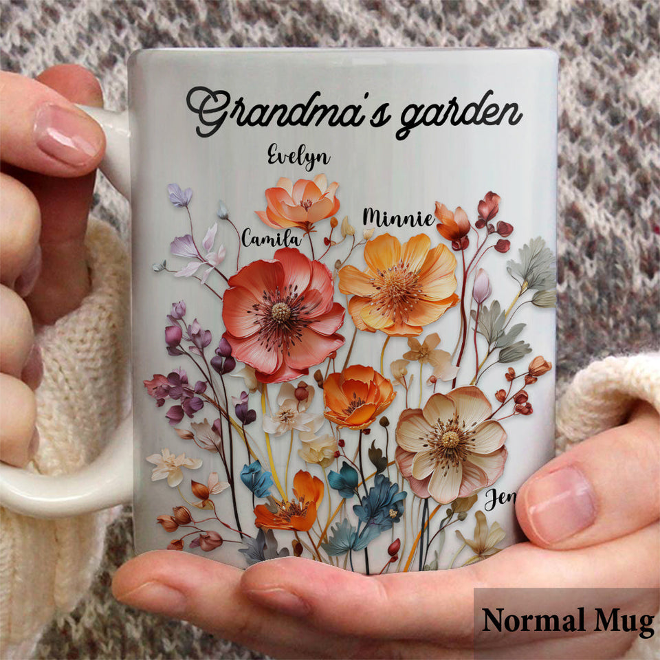 Grandma's Garden - Personalized Grandma Mug