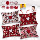 Love Letter Envelope With Face Custom - Personalized Couple Rectangle Pillow Cover