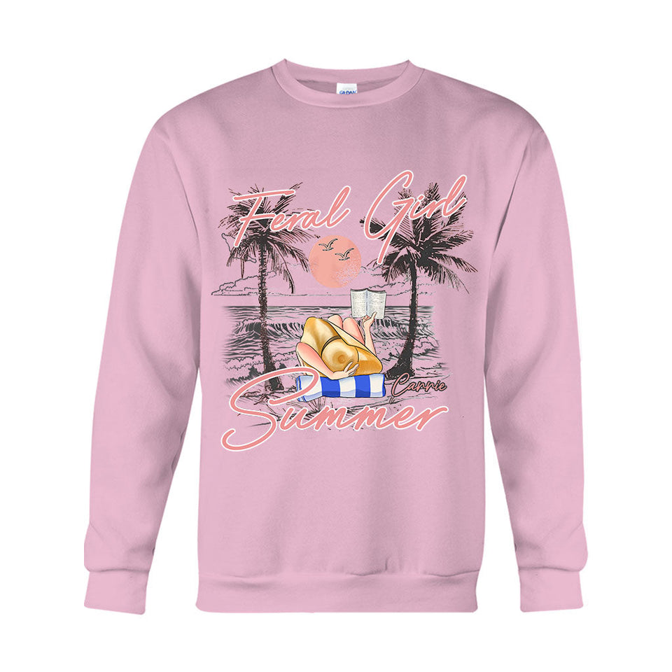 Feral Girl - Personalized Sea Lover T-shirt And Hoodie