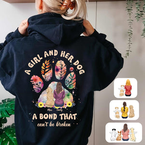 A Girl And Her Gog A Bond That Can't Be Broken - Personalized Dog T-shirt and Hoodie