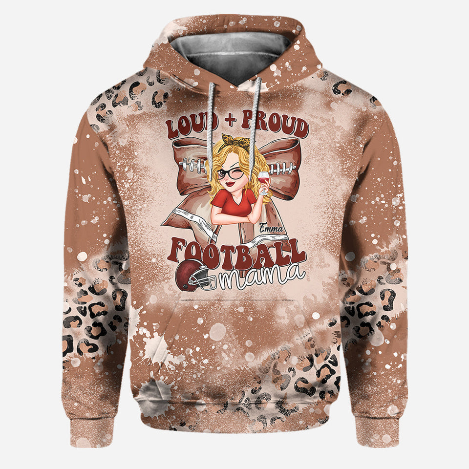 Loud Proud Football Any Title - Personalized Football Hoodie and Leggings