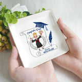 Class of 2024 Graduation Gift for Daughter Granddaughter - Personalized Graduation Jewelry Dish