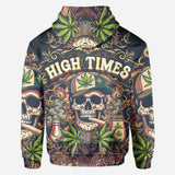 High Times Skull 420 - Personalized Weed All Over Shirt