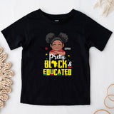 Pretty Black And Educated - Personalized African American T-shirt And Hoodie