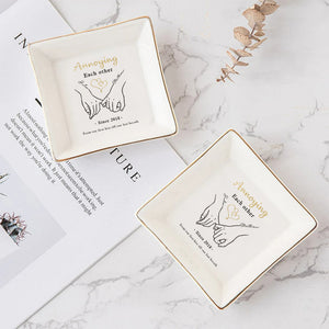 Together Forever - Personalized Couple Jewelry Dish