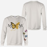 Mom Est. Any Year Botanical Butterfly - Personalized Mother All Over Shirt