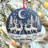 Beautiful Night Silent Night - Personalized Family Ornament