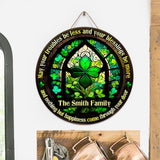 Irish Blessing - Personalized Saint Patrick's Day Round Wood Sign