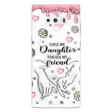 First My Mother Forever My Friend - Personalized Mother Clear Phone Case