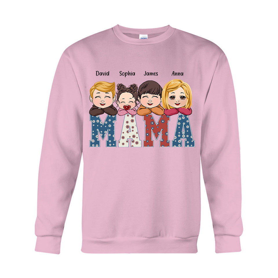 American Mama Any Title Vintage Retro Style - Personalized Mother T-shirt And Hoodie