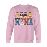 American Mama Any Title Vintage Retro Style - Personalized Mother T-shirt And Hoodie