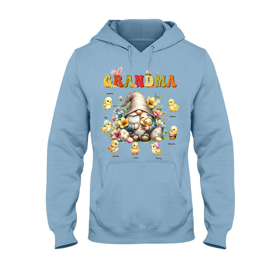 Gift For Grandma Easter Gnome - Personalized Grandma T-shirt And Hoodie