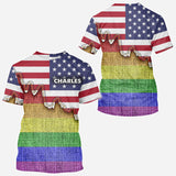 I am brave I am bruised True Colors - Personalized LGBT Support All Over Shirt