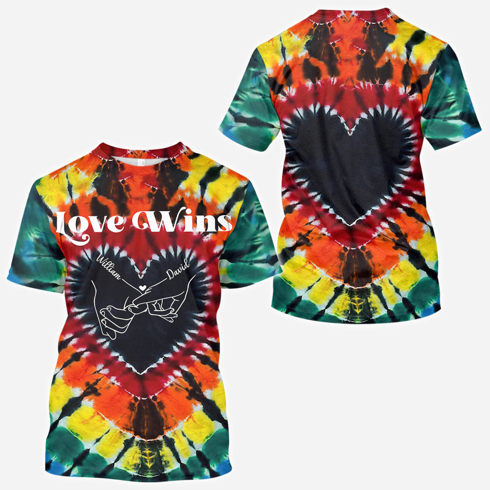 Love Wins - Personalized LGBT Support All Over Shirt