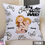 Play With Me - Personalized Video Game Throw Pillow