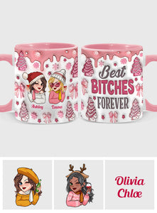 Best Bitches Ever - Personalized Bestie Accent Mug