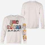 American Mama Any Title Vintage Retro Style - Personalized Mother All Over Shirt