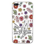 Spring Flower Holding Hands Nana Mom - Personalized Grandma Phone Case