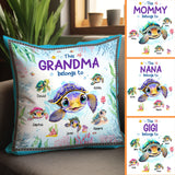 This Grandma Belongs To - Personalized Grandma Throw Pillow