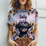 Cute Little Cow - Personalized All Over Shirt