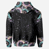Zero F Given Pink Blue Sunflower - Personalized Skull All Over Shirt