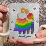 I Met You, I Liked You, I Loved You, I'm Keeping You - Personalized LGBT Support Mug